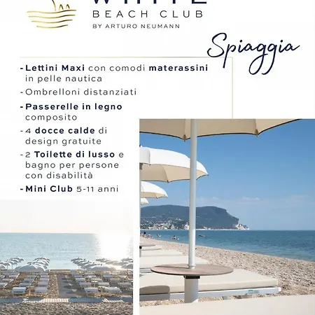 247 Bilo Al Primo Piano Con Terrazzo Vista Mare - Climatizzato E Navetta Privata Al White Club Inclusa アパート
